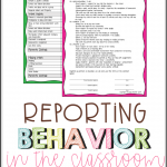 Behavior is one of the biggest classroom management problems teachers face and another is communicating to parents. Use these reporting behavior forms to solve the problem!