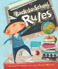 Picture book with the text "Back-to-School Rules"