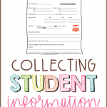 It's critical to collect student information in a binder for a substitute or for classroom management. This post provides you with the perfect form to collect vital information about your students for your organized binder - and it's FREE!