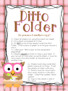 Ditto Folder: This will help you with the extra copies problem!