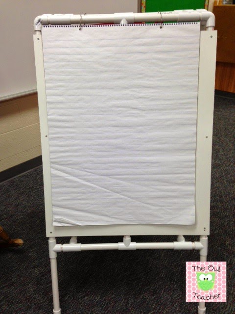 DIY easel for your classroom with PVC piping!