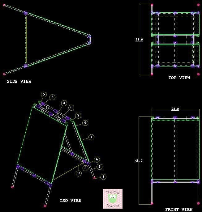 DIY easel for your classroom with PVC piping!