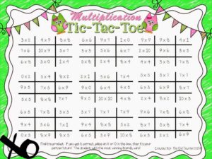 Multiplication Tic-Tac-Toe – Make Math Meaningful