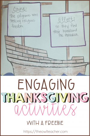 Engage your students this Thanksgiving with these fun activities while practicing cause and effect! Grab a freebie too!
