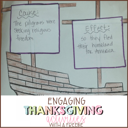 Engage your students this Thanksgiving with these fun activities while practicing cause and effect! Grab a freebie too!