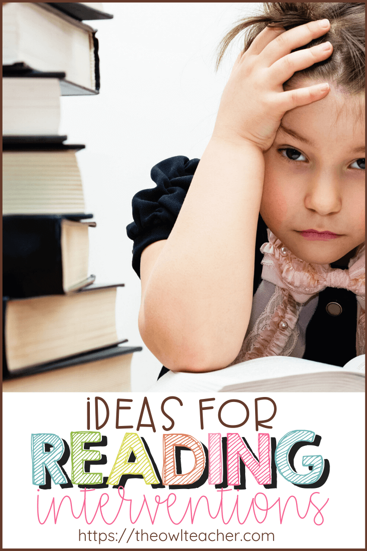 Do you have students who struggle with reading fluency and decoding? Use these ideas and strategies for reading interventions to help your reader move up in reading levels!