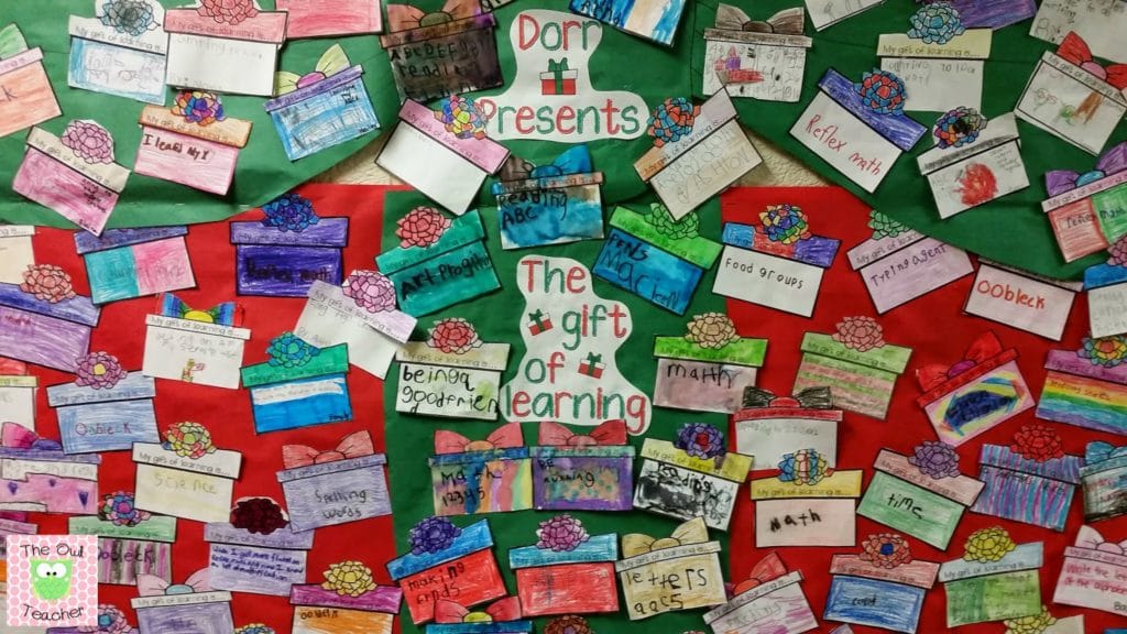 Close up of students' gifts of learning