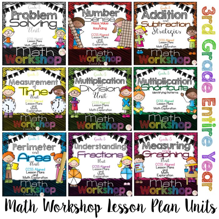 Check out my Math Workshop Lesson Plan Units for the ENTIRE YEAR of 3rd grade!