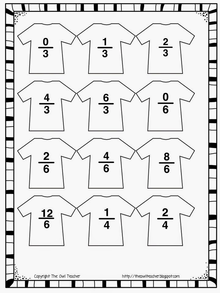 Click here to download my FREE hands-on fractions clothesline sheet!