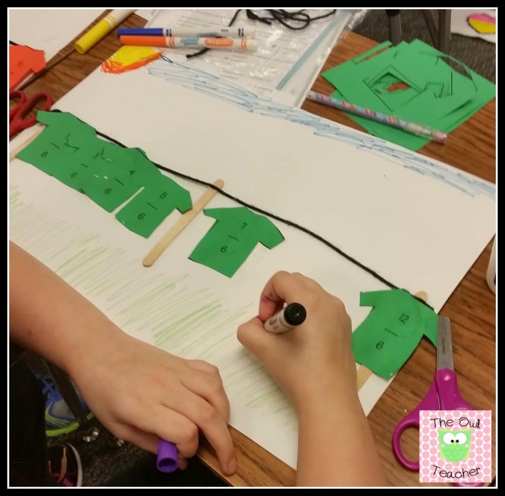 Make teaching number line fractions hands-on and fun with this elementary activity idea! It also makes for a great display of hands-on fractions!