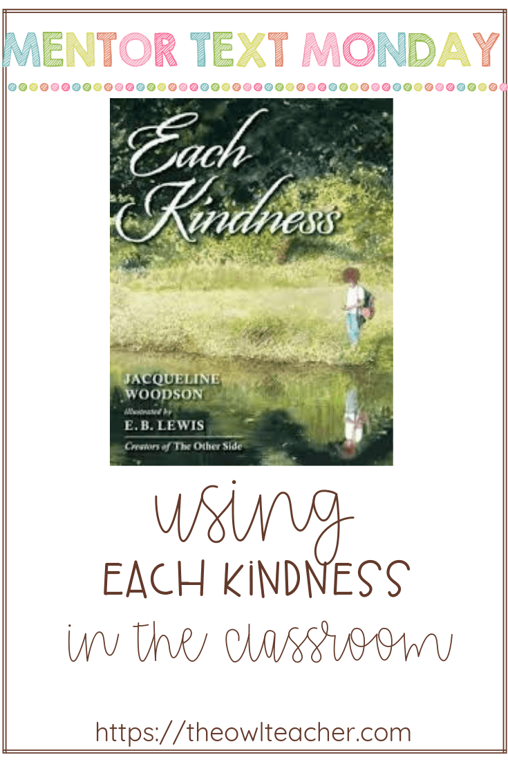 If you are looking for a mentor text to create a touching mood while teaching about treating others kindly, look no further! This book can be used to teach making connections in reading and to bring discussion in the classroom.