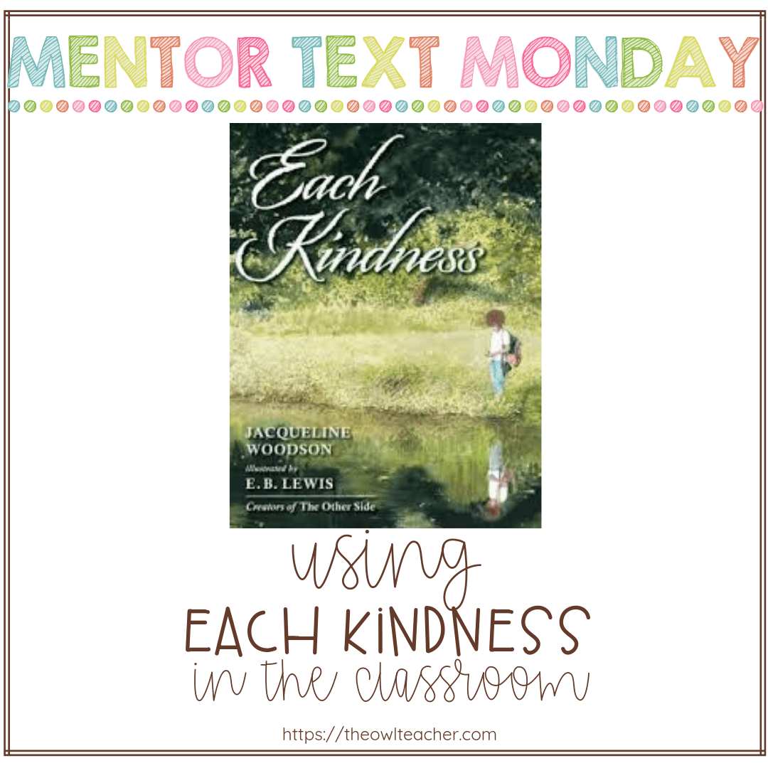 If you are looking for a mentor text to create a touching mood while teaching about treating others kindly, look no further! This book can be used to teach making connections in reading and to bring discussion in the classroom.