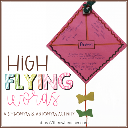 This fun activity is a great way to get students thinking about word knowledge, including the idea of synonyms and antonyms, along with increasing student engagement.