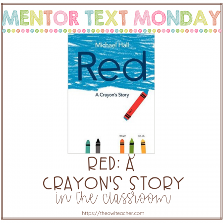 Engage students and facilitate discussion when teaching reading with "Red: A Crayon’s Story"! It covers the theme of diversity and could be used to teach about connections. But that is only the tip of the iceberg! Check out these other teaching ideas!