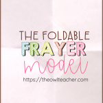 Save time and copies with this quick and simple foldable idea for using the frayer model as a graphic organizer in your elementary classroom! It will make your teaching ideas more engaging!