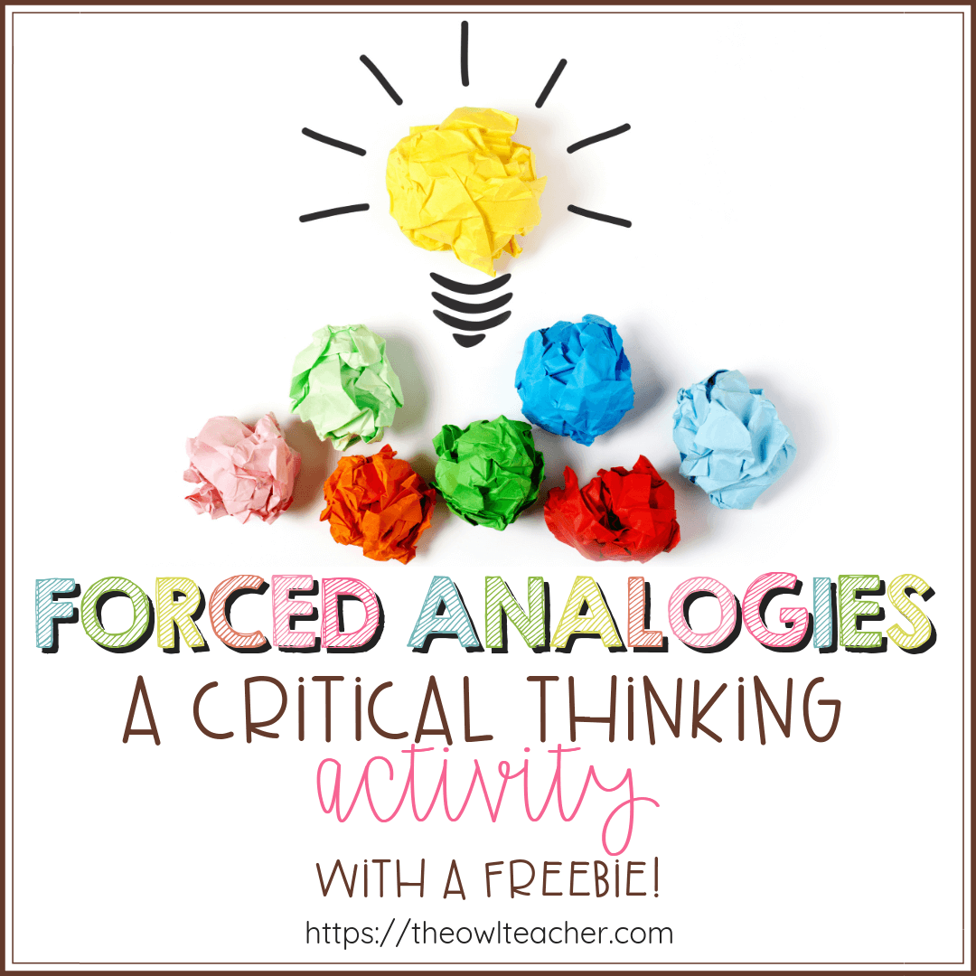 This critical thinking activity is all about getting your students to think deeper and to synthesize in your elementary classrooms! Students will love this engaging activity!