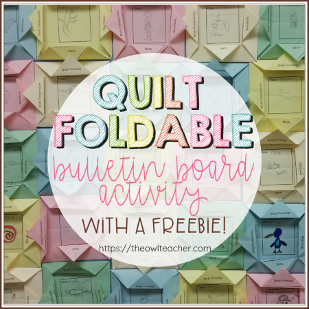 This foldable activity can be used for any idea in the elementary classroom and makes a beautiful display on a bulletin board - like a quilt! Plus- it's engaging for students! Check out this step by step tutorial!
