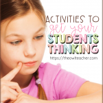 Your students will LOVE these thinking strategies for any subject area you teach in your elementary classroom! Check these thinking routines and ideas out here!