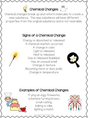 Determining physical and chemical changes is exciting, but when you dissolve cups with acetone, it becomes a challenge! Engage your students with this science activity perfect for changes with matter!