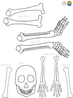 Click here to download my FREE skeleton craft!