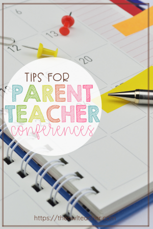 What should you do at Parent Teacher Conferences? This post has some ideas and tips on how to make your parent teacher conferences successful!