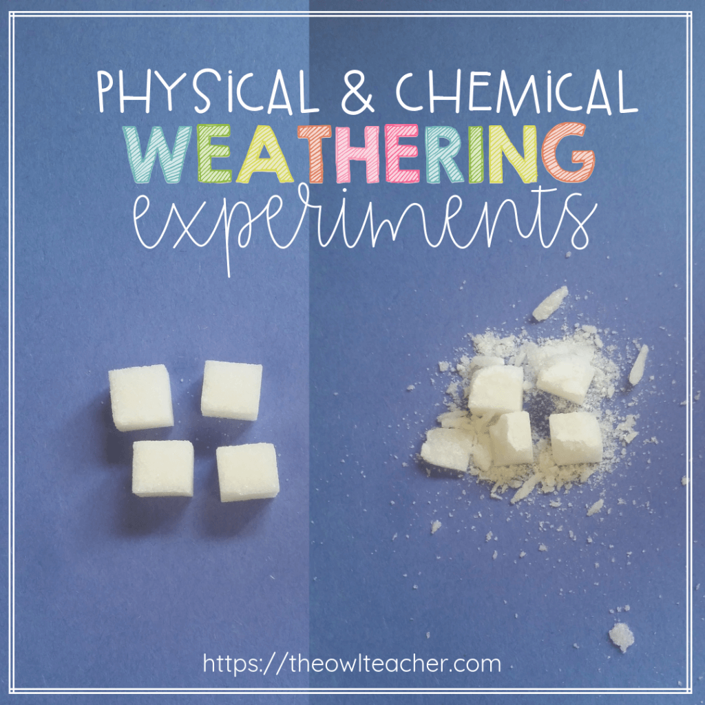 chemical weathering experiment