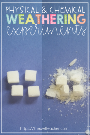 Do you want some engaging hands-on, science experiments to teach your elementary students about physical and chemical weathering? Look no further! Check out these science ideas!