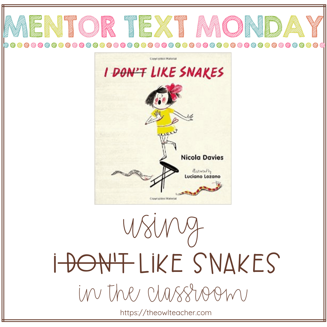 "I Don't Like Snakes" is a fantastic mix of both fiction and nonfiction elements that will engage your students as you teach about various science ideas.