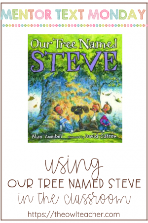 Text-To-Text connections. Theme. Personification. These are just a few of the reading skills that can be taught in your classroom by "Our Tree Named Steve!"