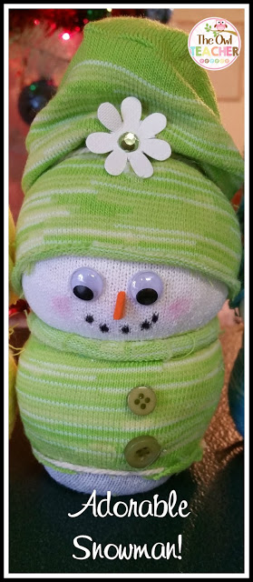 Create easy DIY sock snowmen this year as your holiday craft in your classroom for an inexpensive and engaging gift to parents!