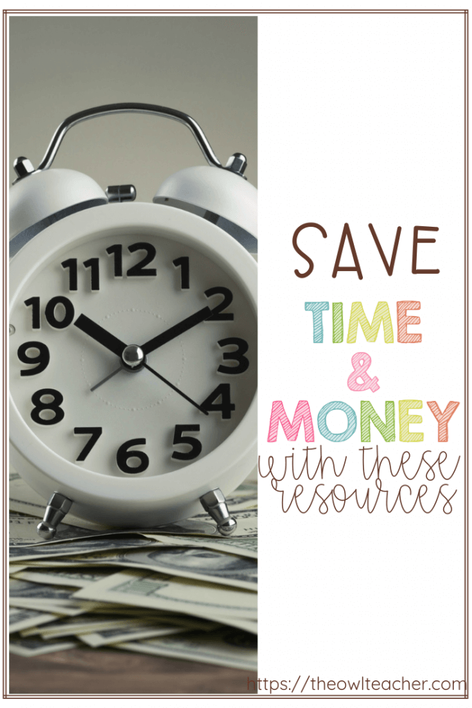 Save Time and Money | Educational Resources - The Owl Teacher