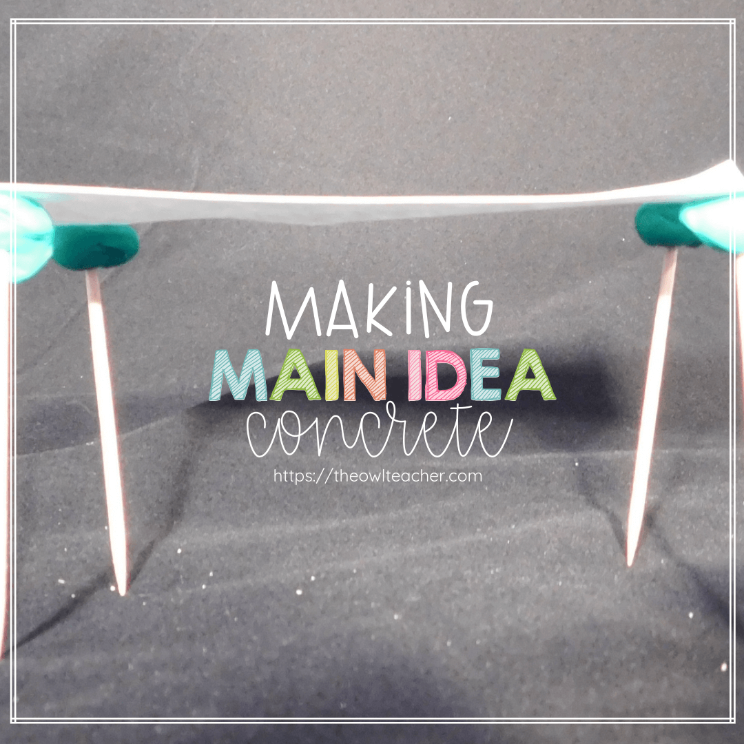 Engage students when teaching the nonfiction reading skill of main idea by using this manipulative and visual tip! This idea will definitely help your students make main idea concrete!