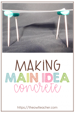 Engage students when teaching the nonfiction reading skill of main idea by using this manipulative and visual tip! This idea will definitely help your students make main idea concrete!