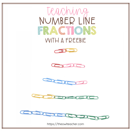 Colored paper clips for teaching number line fractions? Teaching fractions on a number line in math can be engaging with these tips and ideas! Check out these fun activities!