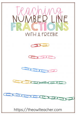 Colored paper clips for teaching number line fractions? Teaching fractions on a number line in math can be engaging with these tips and ideas! Check out these fun activities!