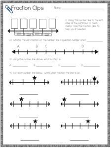 teaching number line fractions with a freebie the owl teacher