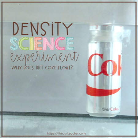 Why does Diet Coke float and regular Coke sink? Students explore density and buoyancy through this engaging science experiment activity on physical matter!