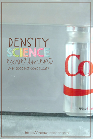 Why does Diet Coke float and regular Coke sink? Students explore density and buoyancy through this engaging science experiment activity on physical matter!