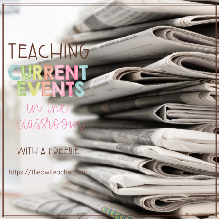 Reading and writing about current events is a great way to keep students informed of what's going on in the world around them while simultaneously practicing academic skills. This blog post provides a strategy for upper elementary students to learn about current events, and a freebie is included!
