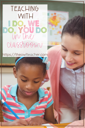 If you've been teaching for at least a couple of years now, then you're probably familiar with the gradual release of responsibility method of teaching. In this blog post, I explain how I Do, You Do, We Do works. Click through to read more about this instructional method!