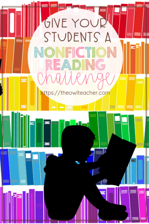 I wanted my students to be exposed to many different types of nonfiction reading - especially with the common core standards requiring it. That's when I decided to create this reading challenge freebie to engage them into reading nonfiction more! Check out this reading idea for your elementary classroom!