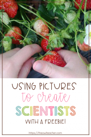 Do you have budding scientists in your upper elementary class? This blog post goes into detail on how you can use pictures to create scientists! This is an easy way to bring real-life science into the classroom. Click through to read more and download freebies!