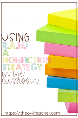 Do you hate the KWL chart? Me too! That's why I use this RAN Chart with every opportunity I get, because I think it's a much better nonfiction strategy! Click through to read how the RAN - Reading and Analyzing Nonfiction - chart works.