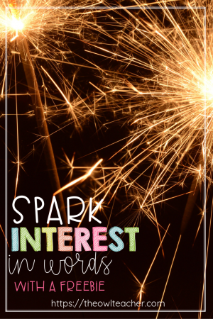 Check out this list of ideas to spark an interest in words in your students! Many kids today fall into slang, text talk, video game talk, and other types of language, and they don't seem to have an interest in words and in building their vocabularies. The activities suggested in this post are meant to help spark an interest in words so that students become word collectors and build their vocabularies!