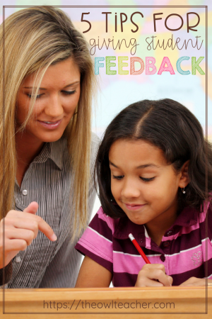 Giving students feedback does not mean only giving critiques; it also means letting students know what they're doing well. Get five tips in this post.