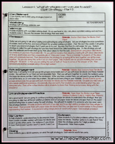 There are a handful of addition and subtraction strategies that can be taught, but in this blog post, I'm sharing exactly how I teach the split strategy for addition and subtraction. Read all of my steps and download a free resource to help you implement the split strategy in your math instruction!