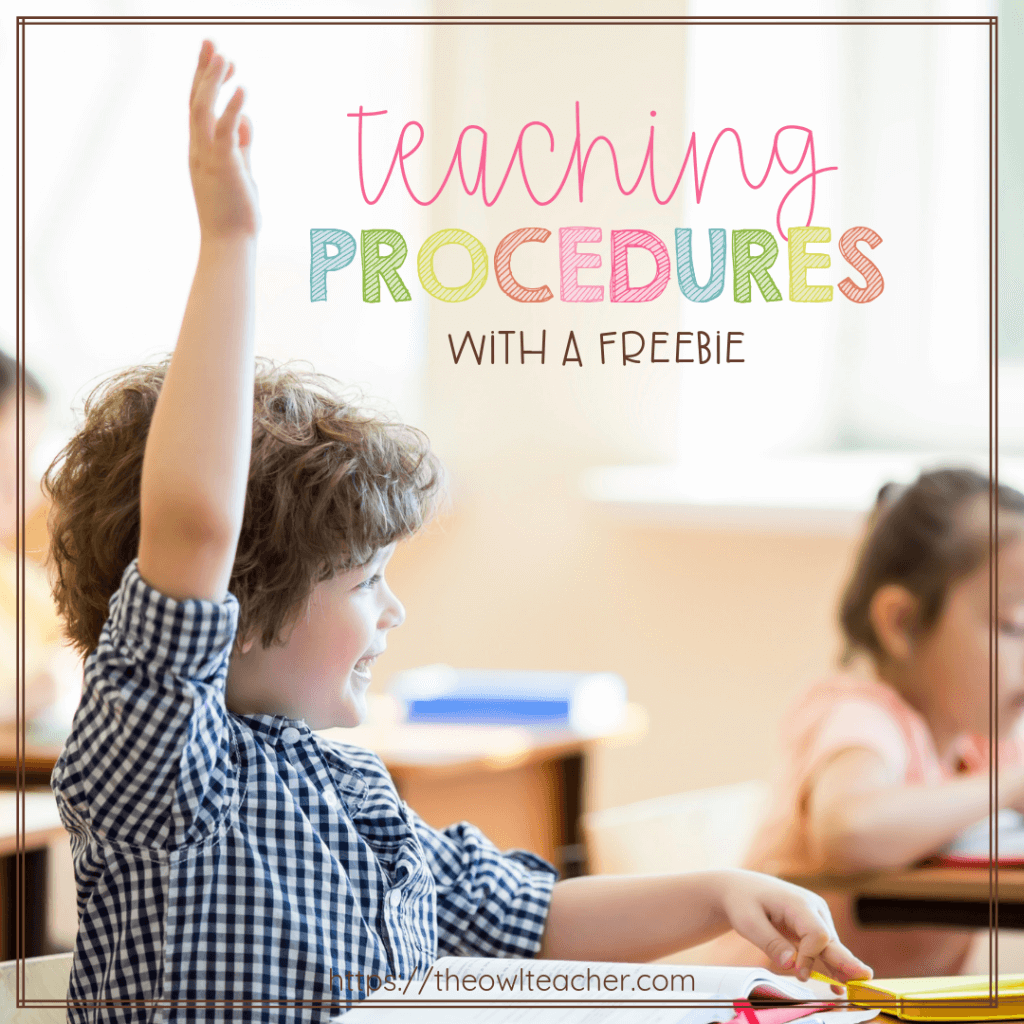 Teaching Procedures The Owl Teacher