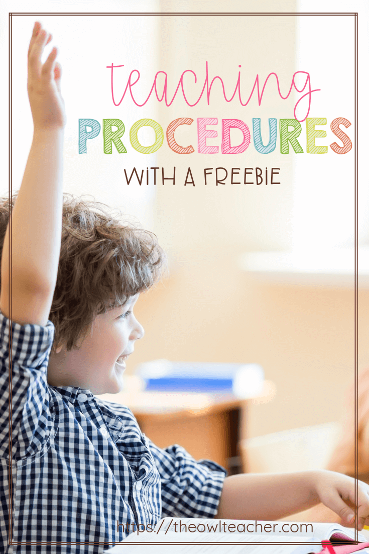 Teaching Procedures - The Owl Teacher