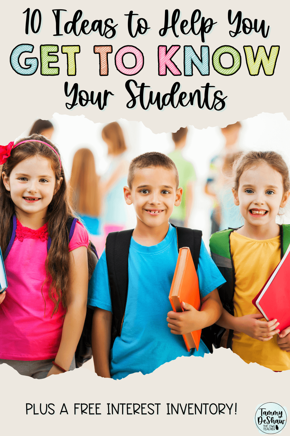 Getting to know your students is incredibly important - not just at the beginning of the year but also all year long. I share my top 10 ideas for getting to know your students inside this blog post, and I share the link for you to download a free interest survey to use with them! Get the freebie here! via @deshawtammygmail.com