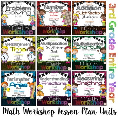 3rd Grade Math Workshop Units for the Entire Year